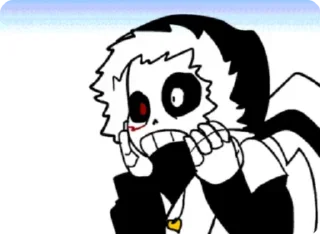 😯 emoji 🔪Cross Sans🔪 Telegram sticker 7 of 13