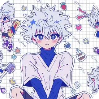 🔳 emoji Killua      (@rice_kitten) Telegram sticker 3 of 25