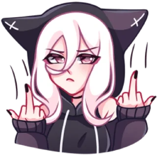 🖕 emoji КатШи Telegram sticker 21 of 46