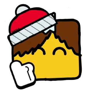 👍 emoji писька шапки🤪 Telegram sticker 22 of 22
