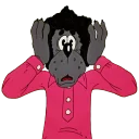 😯 emoji WOLF by @sinnerinside Telegram sticker 13 of 16