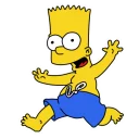 🏃 emoji Bart Telegram sticker 14 of 40