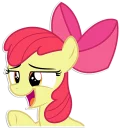 Sticker from Apple Bloom | By @Egor418