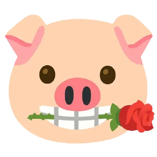 🌹 emoji Pig wrld Telegram sticker 14 of 28