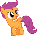 😃 emoji Scootaloo Pony Telegram sticker 16 of 35