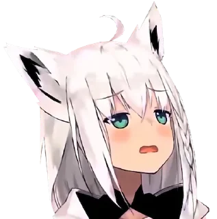 😥 emoji Fubuki and Telegram sticker 8 of 53