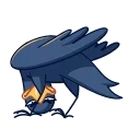 💩 emoji Crow Telegram sticker 17 of 33