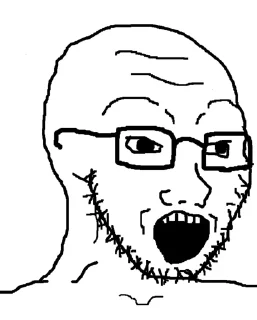 🤓 emoji Wojak Telegram sticker 23 of 46