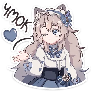 😘 emoji Мяути от @TgSticker Telegram sticker 3 of 48
