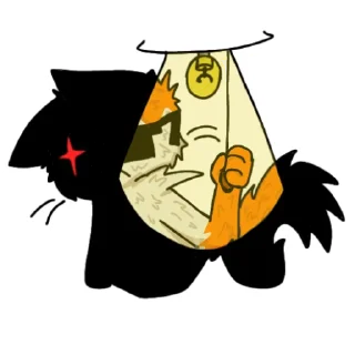 ⚠️ emoji Kitten with glasses Telegram sticker 7 of 15
