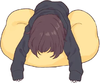 😖 emoji Kurumi Chan Pt.3 @jp_stickers Telegram sticker 18 of 40