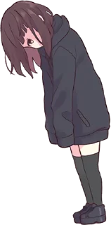 ☹️ emoji Kurumi Chan Pt.3 @jp_stickers Telegram sticker 22 of 40