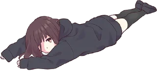 😞 emoji Kurumi Chan Pt.3 @jp_stickers Telegram sticker 3 of 40
