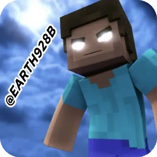 🔥 emoji Herobrine • @Earth928B Telegram sticker 5 of 45