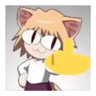 🖕 emoji NeKo ArK Telegram sticker 9 of 25