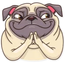😈 emoji Pug Power Telegram sticker 10 of 35