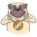 🤩 emoji Pug Power Telegram sticker 19 of 35
