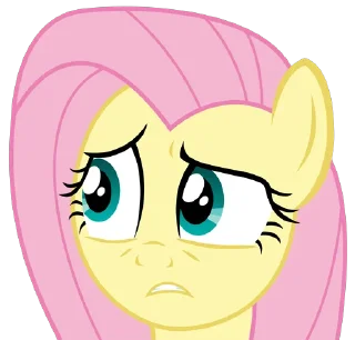 😶 emoji Fluttershy 2 | @MLP_AnimatedStickers Telegram sticker 6 of 107