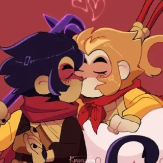 😘 emoji monkeys in love Telegram sticker 18 of 45
