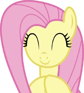 ☺️ emoji Fluttershy | @MLP_AnimatedStickers Telegram sticker 22 of 120