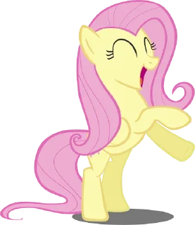 😄 emoji Fluttershy | @MLP_AnimatedStickers Telegram sticker 10 of 120