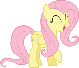 😄 emoji Fluttershy | @MLP_AnimatedStickers Telegram sticker 8 of 120