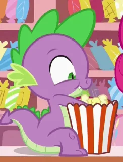 🍿 emoji Spike | @MLP_AnimatedStickers Telegram sticker 13 of 49