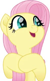 😀 emoji Fluttershy | @MLP_AnimatedStickers Telegram sticker 13 of 120