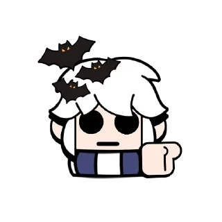 😶 emoji Мрачный Уголок Telegram sticker 3 of 13
