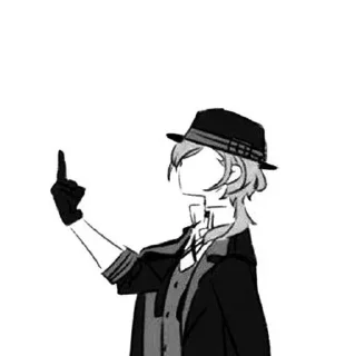 🐈 emoji чуя накахара Telegram sticker 8 of 27