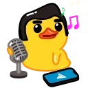 🎤 emoji Duck Tails Telegram sticker 20 of 50