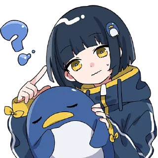 🤔 emoji Морской клуб @Nyasticks Telegram sticker 22 of 41