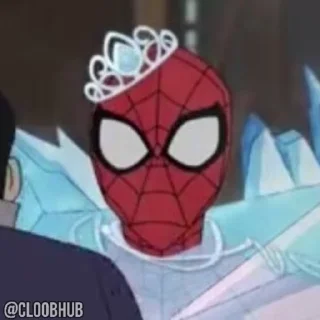 😶 emoji @CLOOBHUB ⌥ SPIDER-VERSE ЧЕЛОВЕК-ПАУК СТИКЕРЫ ТГ Telegram sticker 19 of 25