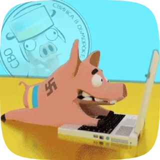 Sticker from СВО - свинка в обмороке