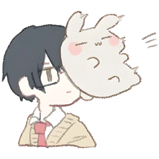 🫤 emoji Мальчишки Токидоки @Nyasticks Telegram sticker 22 of 41