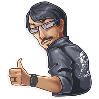 Sticker from Hideo Kojima
