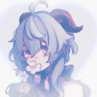 Sticker from 𝕲𝖆𝖓𝖞𝖚 𝖇𝖞 @nekonekogenshin