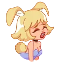 😭 emoji Miss Bunny Telegram sticker 8 of 17