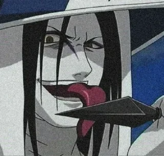 👅 emoji 🐍Orochimaru-san🐍 Telegram sticker 20 of 30