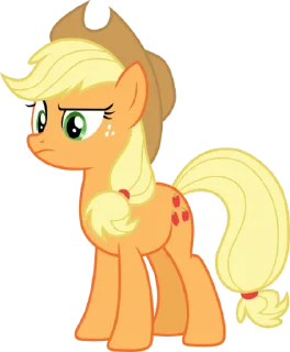 ❓ emoji Applejack | @MyLittlePony_bots Telegram sticker 11 of 110