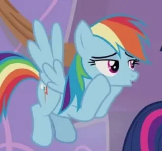 😘 emoji Rainbow | @MyLittlePony_bots Telegram sticker 19 of 94