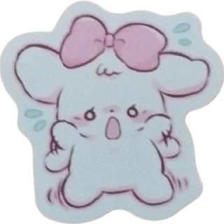 😨 emoji bunny | @newlife2022z Telegram sticker 13 of 25