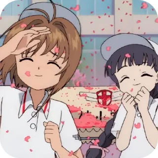 💐 emoji ✩Sakura and Tomoyo✩ Telegram sticker 11 of 60
