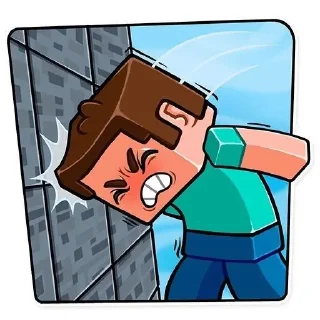 Sticker from Minecraftwallpapersuhhuh стикеры со стивом