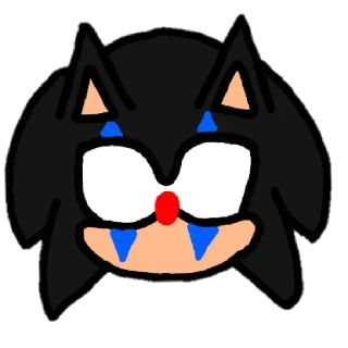 😄 emoji Dark sonic by ludushuk V2 Telegram sticker 8 of 12