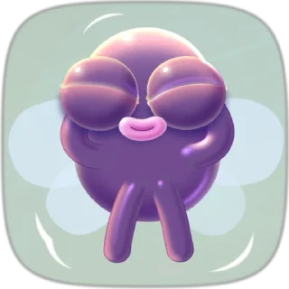 😌 emoji Fly Telegram sticker 6 of 15