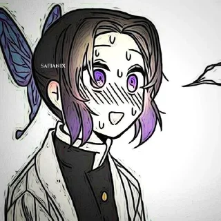 😳 emoji Шинобу помидорка Telegram sticker 12 of 38