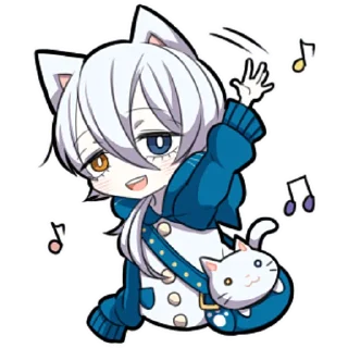 Sticker from Белый котёнок ч.2 @nyasticks