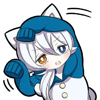 😯 emoji Белый котёнок 4 @Nyasticks Telegram sticker 20 of 41