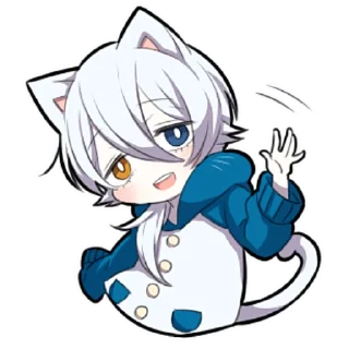 Sticker from Белый котёнок ч.2 @nyasticks